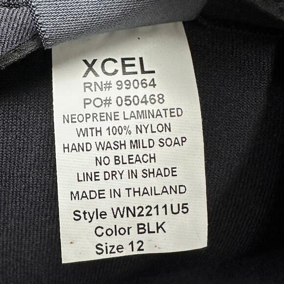 Xcel Wetsuit Womens 12 Black Axis Long Sleeve Back Zip Boy Short Spring 2MM Surf - Picture 8 of 14